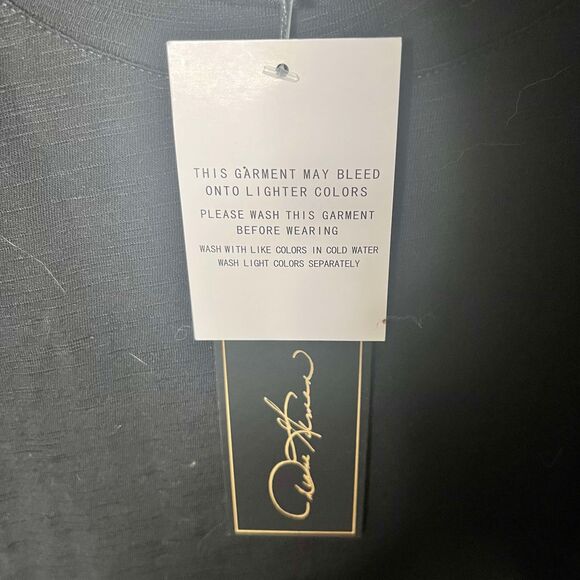 DG2 Diane Gilman Flutter Short Sleeve Black Top Size Small New with Tags - Picture 7 of 7